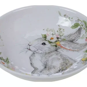 Certified International Sweet Bunny 13 in. Multicolored Earthenware Serving/Pasta Bowl