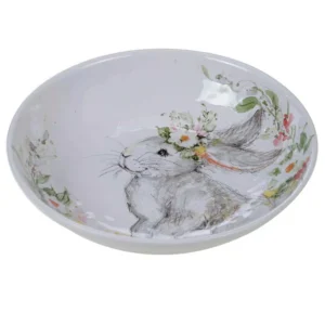 Certified International Sweet Bunny 13 in. Multicolored Earthenware Serving/Pasta Bowl