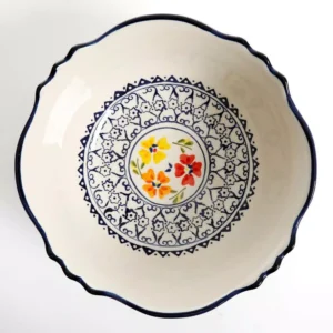 Gibson Home Luxembourg 8 in. and 10 in. 32 fl. oz. and 64 fl. oz. Multicolored Stoneware Serving Bowls (Set of 2)