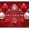 My Door Decor 7 ft. x 8 ft. Red Ornaments-Christmas Garage Door Decor Mural for Single Car Garage