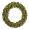 National Tree Company 96 in. Garwood Spruce Wreath with Warm White LED Lights
