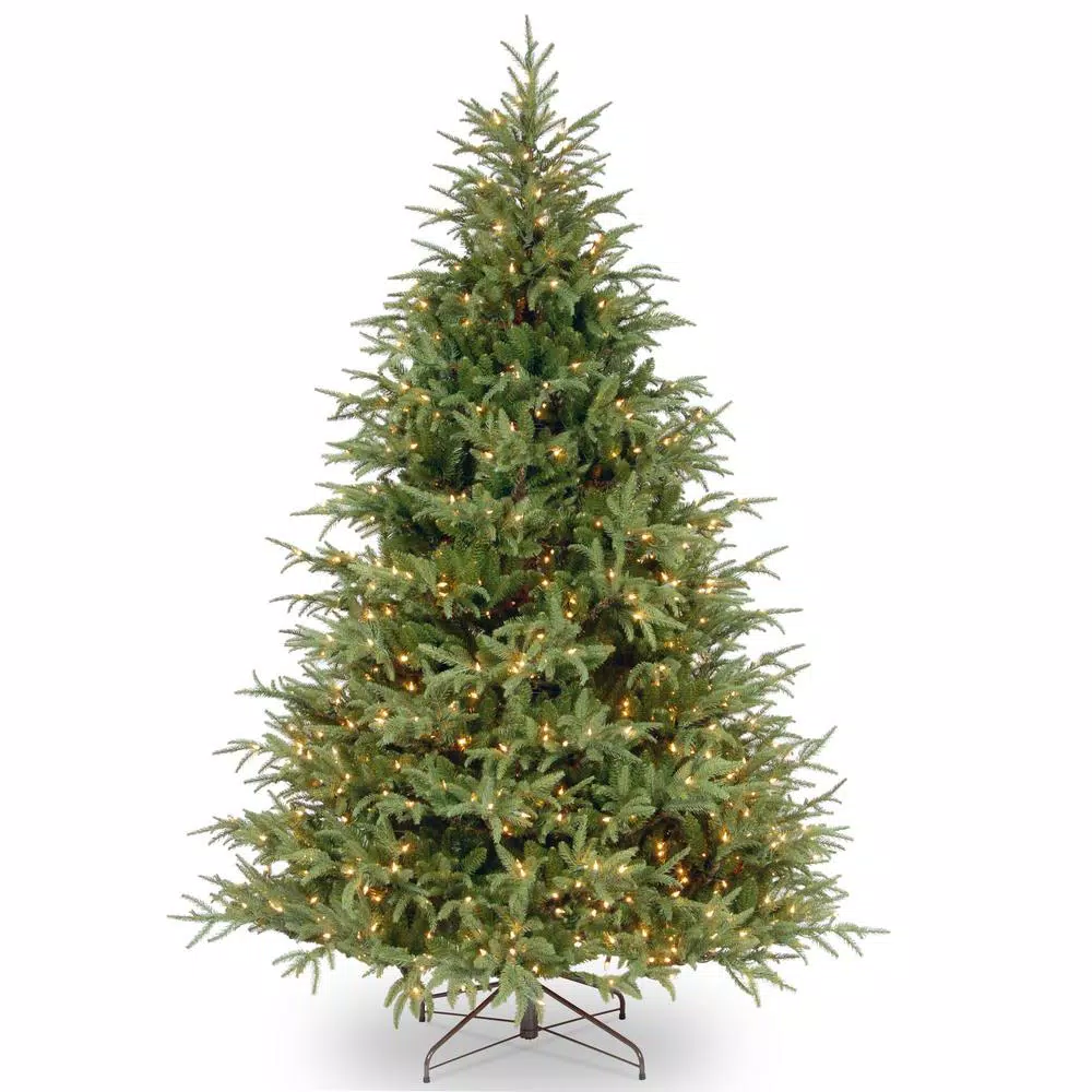 National Tree Company 7 ft. Feel Real Frasier Grande Hinged Tree with 800 Dual Color LED Lights