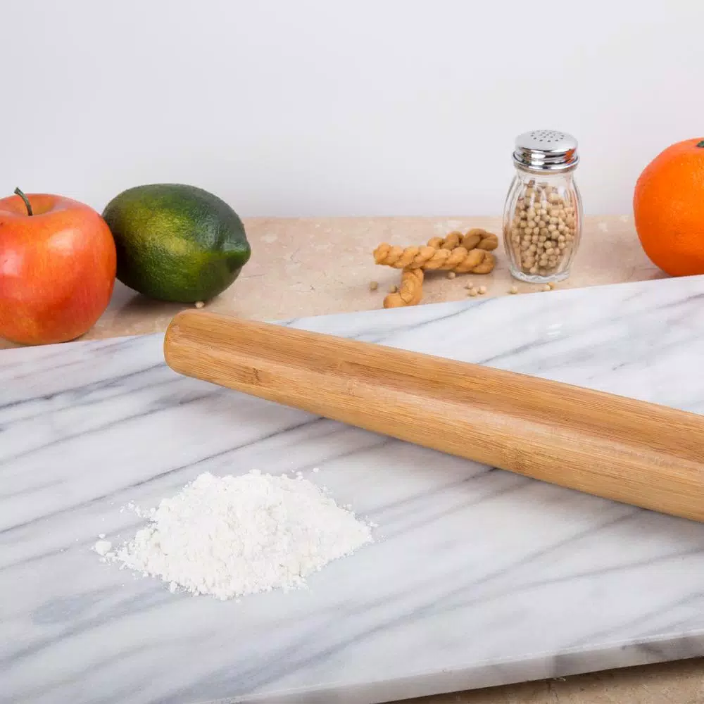 Creative Home Exotic Bamboo Tapered Solid Rolling Pin for Baking Pizza Pie Pastry Dough