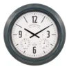 La Crosse Technology 18 In. Hamilton Indoor/Outdoor Metal Analog Quartz Clock