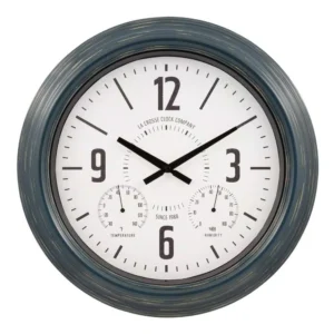 La Crosse Technology 18 In. Hamilton Indoor/Outdoor Metal Analog Quartz Clock