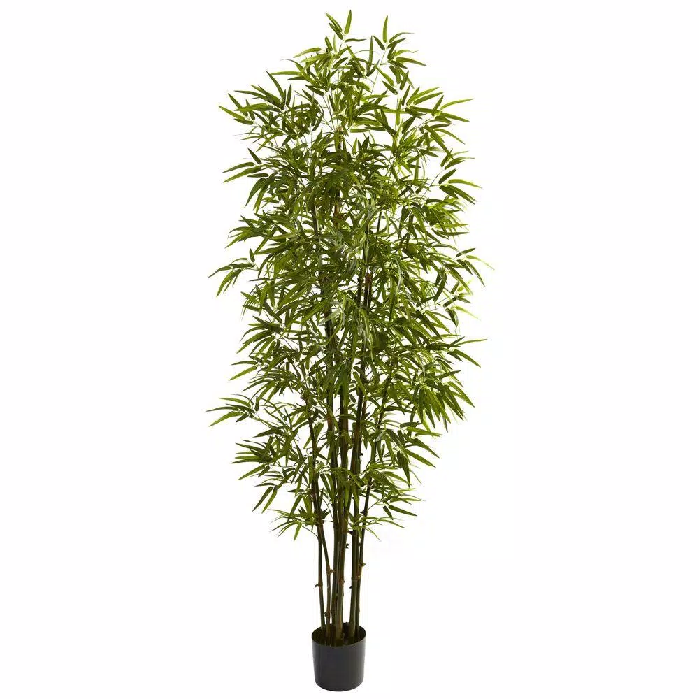 Nearly Natural 7 ft. Green Bamboo Tree