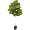 Nearly Natural 54 in. Fiddle Leaf Artificial Tree (Real Touch)