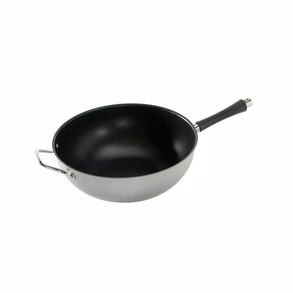 Nordic Ware Rangeware 12.5 Steel Nonstick Wok in Black
