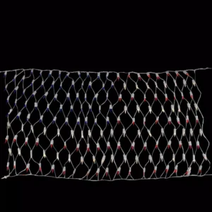 Northlight 24 in. x 33 in. 200-Light Count Red, White and Blue American Flag Mini Net Lights with White Wire