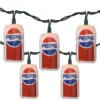 Northlight 10-Light Red and White Classic Pepsi Can Novelty Christmas Lights with 8.5 ft. White Wire