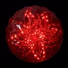 Northlight 20-Count Red LED Hanging Crystal Sphere Ball Outdoor Christmas Decoration