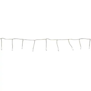 Northlight 40-Light LED Pure White Fairy Christmas Lights with Remote Control 6 ft.