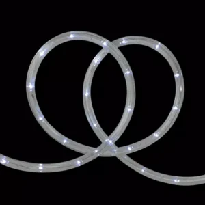 Northlight 18 ft. LED Pure White  Indoor/Outdoor Christmas Rope Lights with 2 in. Bulb Spacing