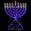 Northlight 23 in. Warm White LED Rope 156-Light Menorah Commercial Hanukkah Decoration