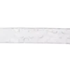 Northlight 2.5 in. x 16 yds. Snowy White and Metallic Silver Circle Wired Craft Ribbon