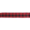 Northlight 2.5 in. x 16 yds. Red and Black Buffalo Plaid Wired Craft Ribbon