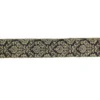 Northlight 2.5 in. x 16 yds. Black and Gold Damask Christmas Wired Craft Ribbon