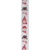 Northlight 2.5 in. x 16 yds. White and Red Winter Snowman Wired Craft Ribbon