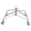 Northlight White Metal Rolling Christmas Tree Stand for 6.5 ft. to 7.5 ft. Artificial Trees