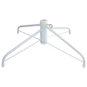 Northlight White Metal Christmas Tree Stand for 6.5 ft. to 7.5 ft. Artificial Trees
