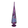 Northlight 18.5 in. Regal Peacock Purple with Teal and Blue Glitter and Gem Glass Finial Christmas Tree Topper