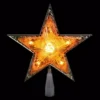 Northlight 9 in. Gold and Amber Crystal 5 Point Star Christmas Tree Topper