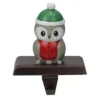 Northlight 6 in. Owl in a Winter Hat Christmas Stocking Holder