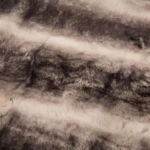 Glitzhome 60 in. H Ombre Gray Faux Fur Luxury Throw Blanket