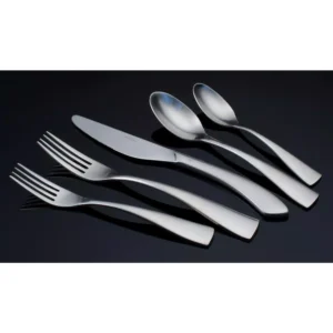 Oneida Satin Reflections Stainless Steel 18/10 Oval Bowl Soup/Dessert Spoons (Set of 12)
