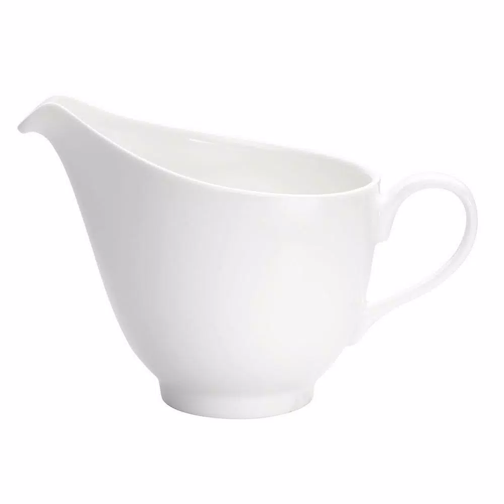 Oneida Tenor 8.5 oz. White Porcelain High Alumina Handled Creamers (Set of 36)