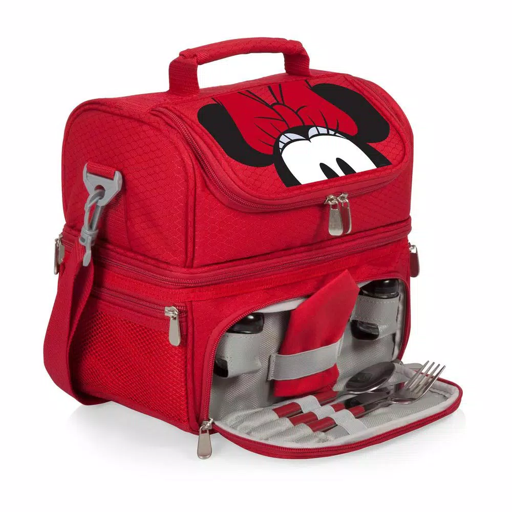 ONIVA 3 Qt. 8-Can Minnie Mouse Pranzo Lunch Tote Cooler in Red