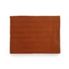 Noble House Cascara Orange Corduroy Plush Throw Blanket