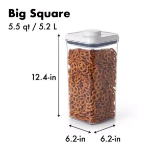 OXO Good Grips 5.5 Qt. POP Container with Lid Stackable Airtight Food Storage for Bulk Food and More
