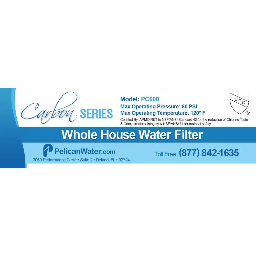 Pelican Water Carbon Replacement Media for PC600 Whole House Drinking Water Filter