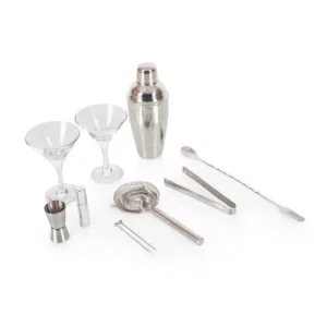 Picnic Time Black Case and Interior Manhattan Cocktail Set