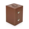 Picnic Time Manhattan Cocktail Case - Mahogany Brown with Tan Accents