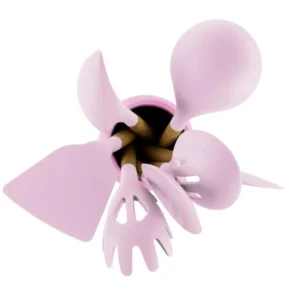 MegaChef Pink Silicone and Wood Cooking Utensils (Set of 9)