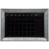 Pinnacle Rustic Galvanized Calendar Silver Chalkboard Memo Board