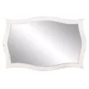 Pinnacle Medium Rectangle Whitewash Hooks Mirror (24.25 in. H x 36.75 in. W)