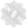 Pinnacle Medium Sunburst Silver Beveled Glass Contemporary Mirror (36 in. H x 36 in. W)