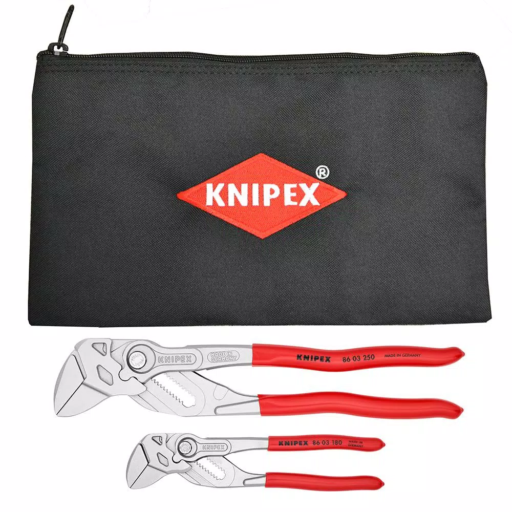 KNIPEX 10 in. Cobra Water Pump and Hose Clamp Pliers Set with Carry Pouch (2-Piece)