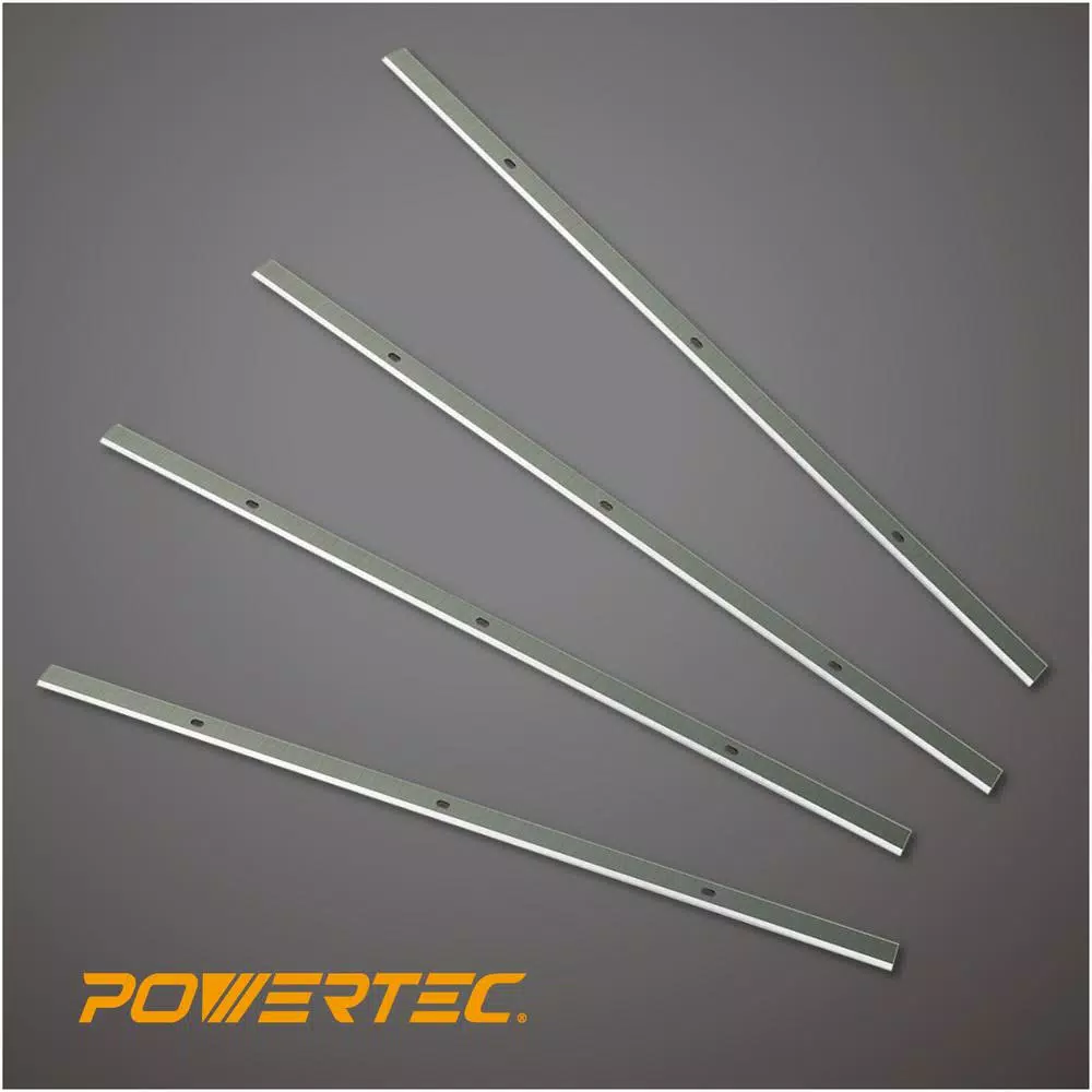 POWERTEC 13 in. HSS Replacement Planer Blades for Delta Planer 22-549, 22-555, 22-580 and Grizzly G0689 4-Knives (2-Sets)