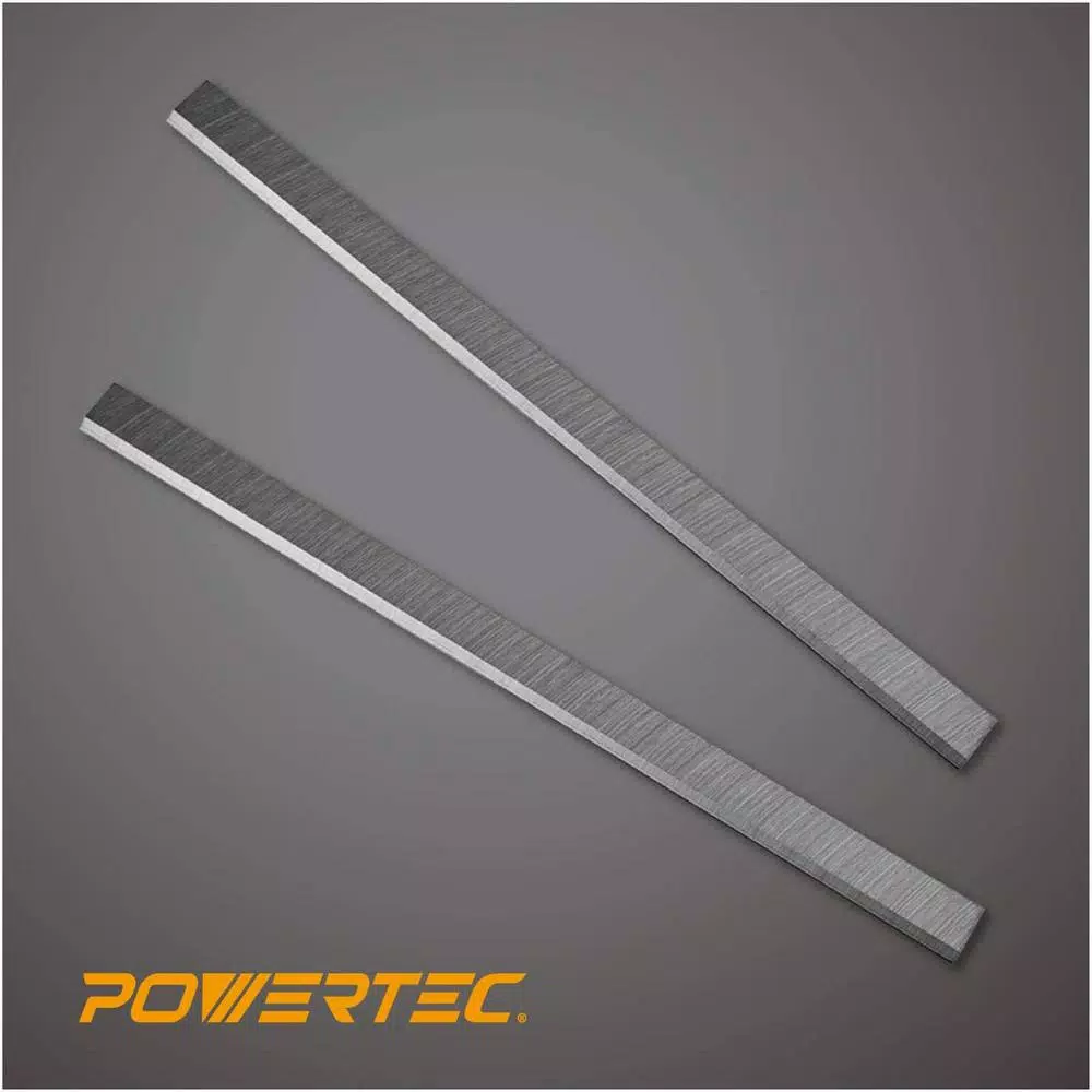 POWERTEC 12-1/2 in. x 3/4 in. x 1/8 in. High-Speed Steel Planer Knives (Set of 2)