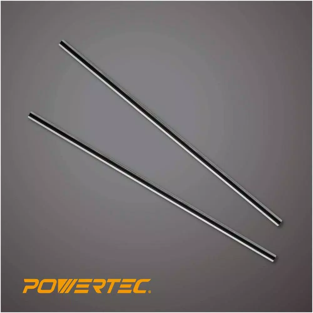 POWERTEC 12 in. High-Speed Steel Planer Knives for Makita 2012 / 2012NB (Set of 2)