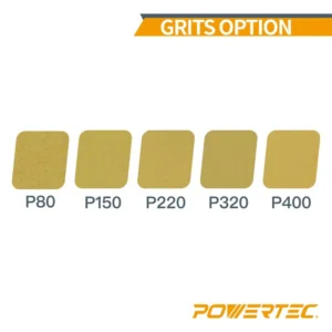 POWERTEC 6 in. 80-Grit Aluminum Oxide PSA Sanding Disc Roll (100-Pack)