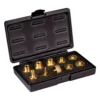 POWERTEC 11-Piece Brass Router Guide Bushing Set Pro Style Router Template Kit with Shank Bit Set and Lock Nuts