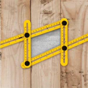 POWERTEC Universal Angle Template Tool 10 in. Optimized Plastic Angle-Izer Multi-Angle Ruler Easy One Hand Utility Ultra Precise