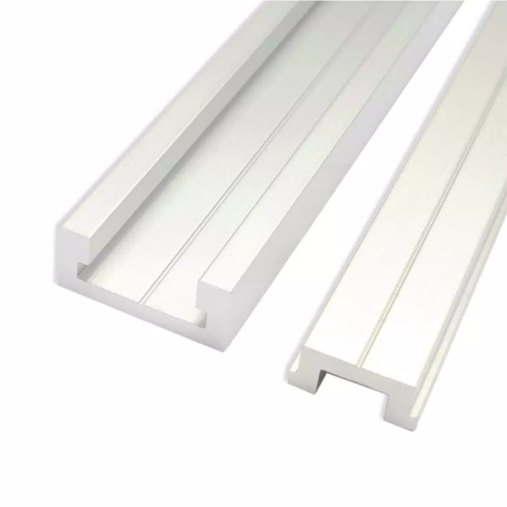 POWERTEC 48 in. Aluminum Miter T-Track with Miter T-Bar