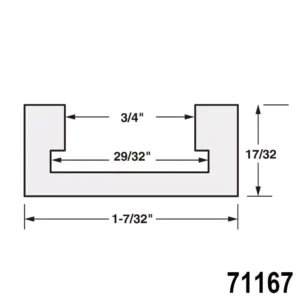 POWERTEC 48 in. Aluminum Miter T-Track
