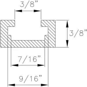 POWERTEC 48 in. Universal T-Track with 2 Hold-Down Clamps